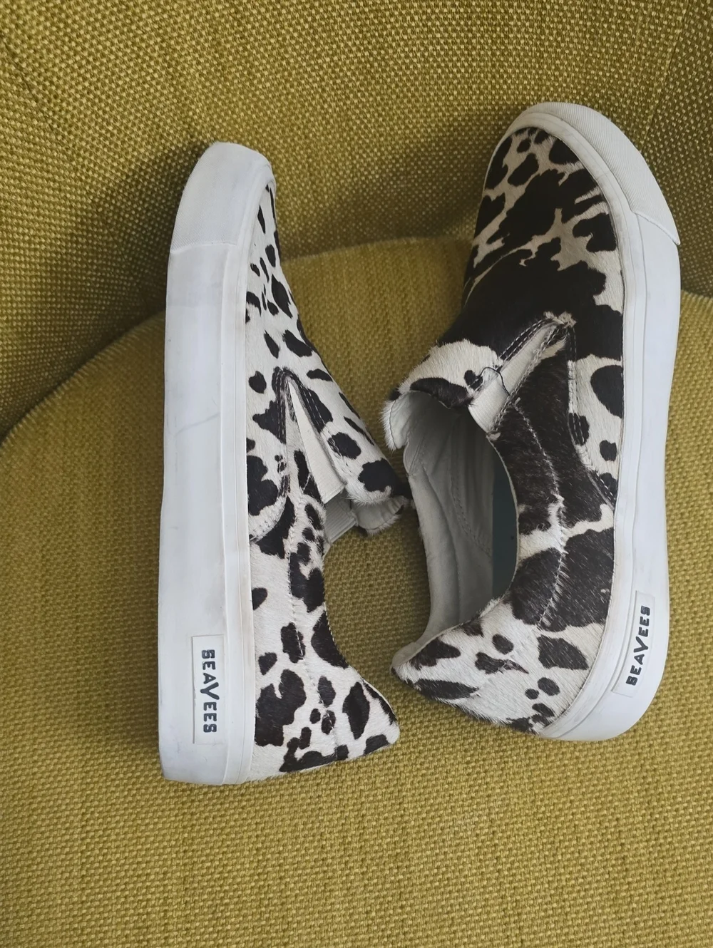 SeaVees Hawthorne Cowhide Print Slip-On Sneakers